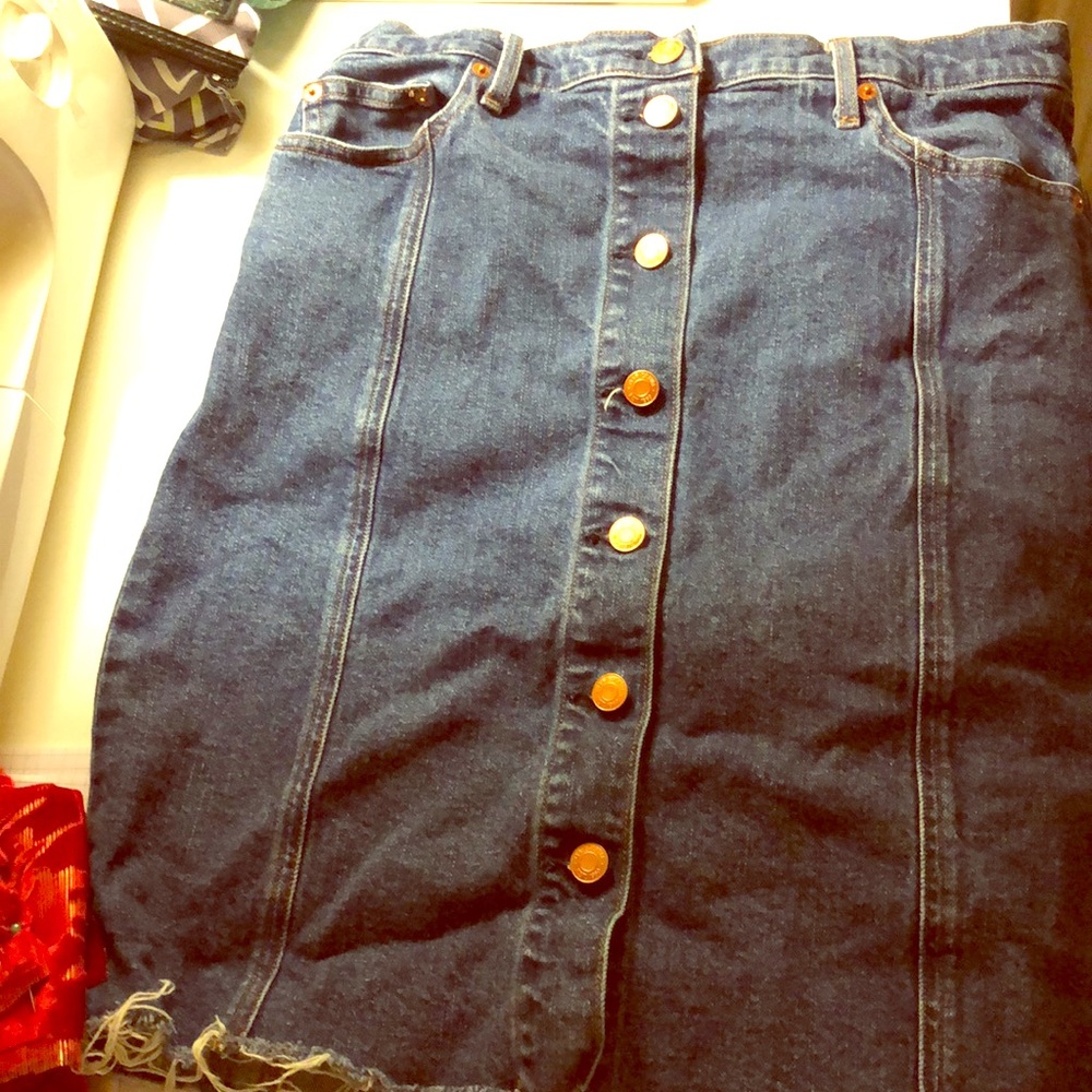 Gap denim midi shirt